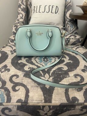 kate spade Mint Leather Crossbody Dome Satchel